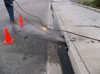 Small image of drain clog found during hydrojetting