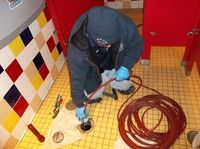 Small image of drain clog found during hydrojetting