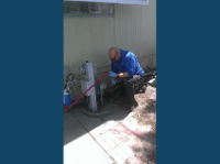 Small image of drain clog found during hydrojetting