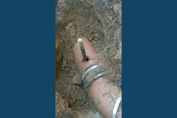 Small image of drain clog found during hydrojetting